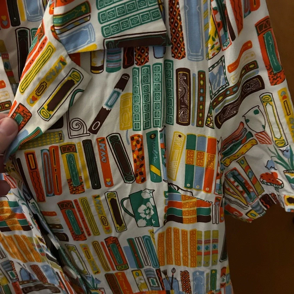 Joanie Book Print Midi Dress - Picture 6 of 6